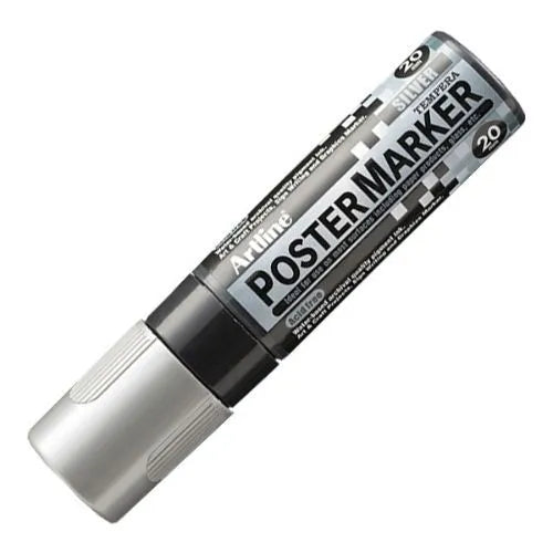 Marcador Poster Marker De Vinilo Plateado 20 mm