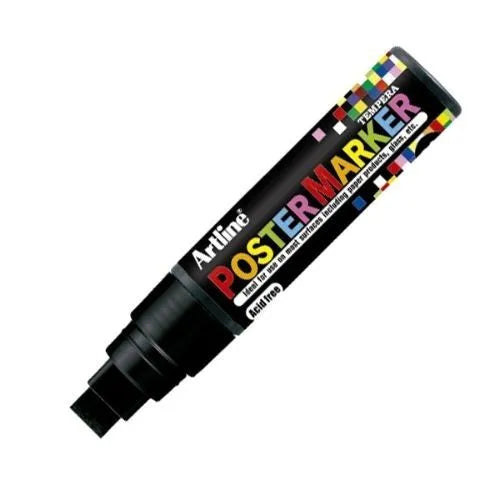 Marcador Poster Marker De Vinilo Negro 12 mm