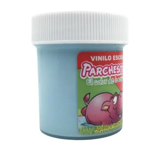 Vinilos Acrílicos Pequeños - Parchesitos De 40gr - Azul Celeste