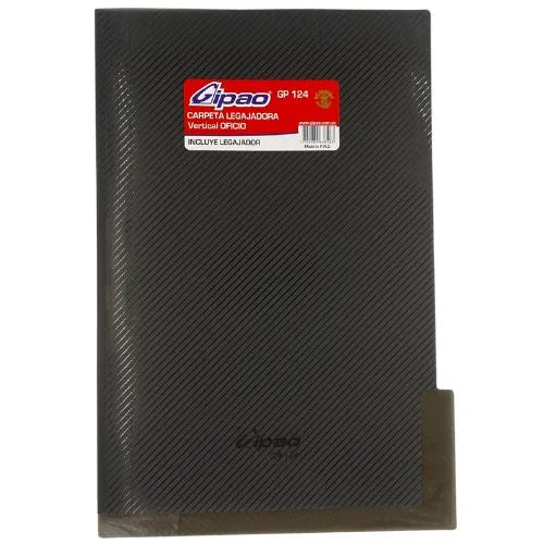 Carpeta Legajadora Plástica Oficio Negro