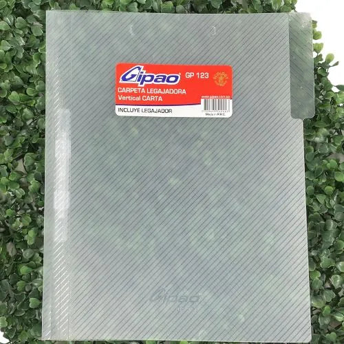Carpeta Legajadora Plástica Carta Transparente