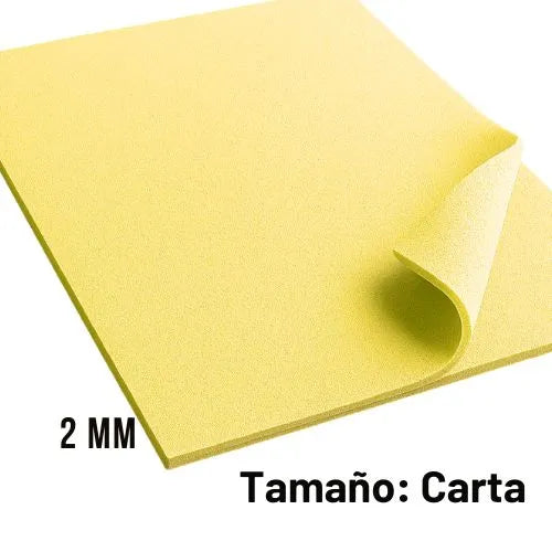 Fomi o Goma Eva - Carta Amarillo Claro