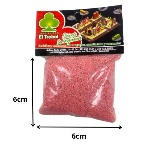 Piedras decorativas para maquetas y manualidades - Pequeña Rosado