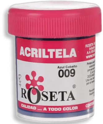 Acritela Roseta - En Colores Planos - Azul cobalto 30cc