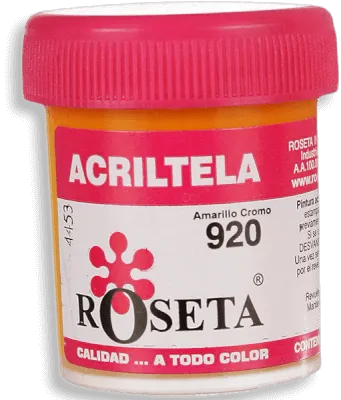 Acritela Roseta - En Colores Planos - Amarillo Cromo 30cc