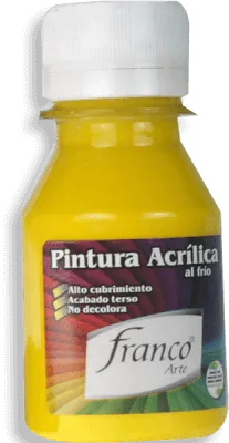 Pintura Acrílica Franco Arte 60ml Al Frio - Amarillo Sol