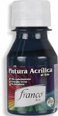 Pintura Acrílica Franco Arte 60ml Al Frio - Azul Noche