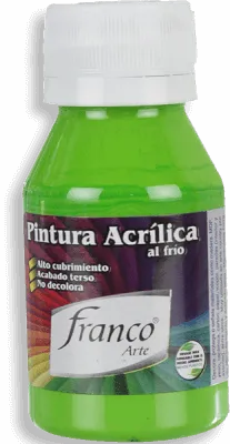 Pintura Acrílica Franco Arte 60ml Al Frio - Verde Permanente Claro