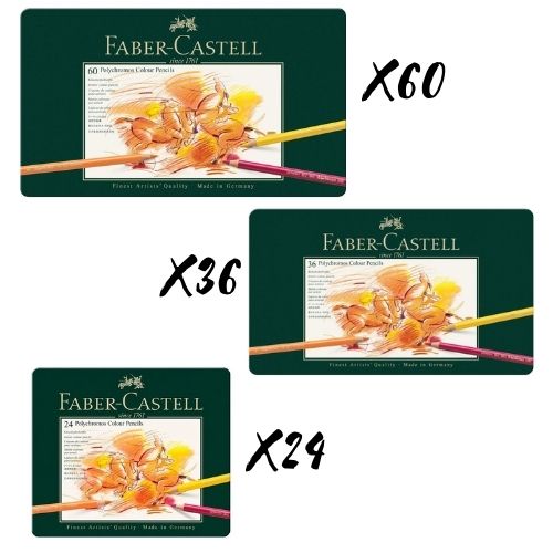 Colores Faber Castell Polychromos Caja Metalica X60 Caja Abierta Portada Con Todo