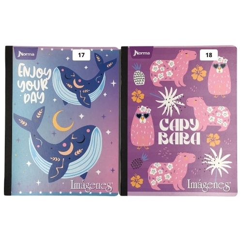 Cuaderno Cosido IMAGENES X50 Cuadros Femenino 18 19 2025