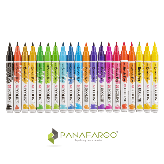Ecoline brush pen 20 colores sin tapa