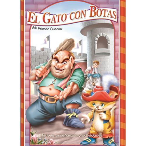 Libro para pintar cuento el gato con botas