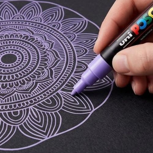 Marcador Posca PC-3M Punta Fina (0.9 - 1.3 mm) - Color Lila (34)