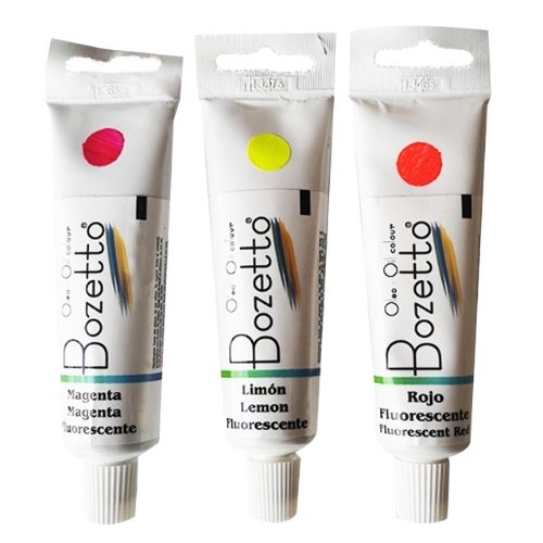 Oleo Bozzetto De 50ml En Todos Los Colores Colores fluorescentes