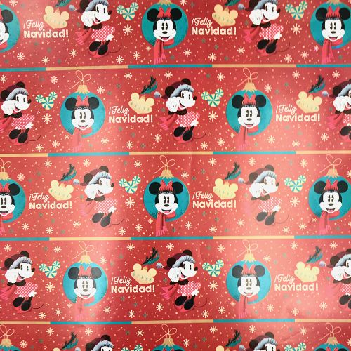 Papel regalo minnie feliz navidad