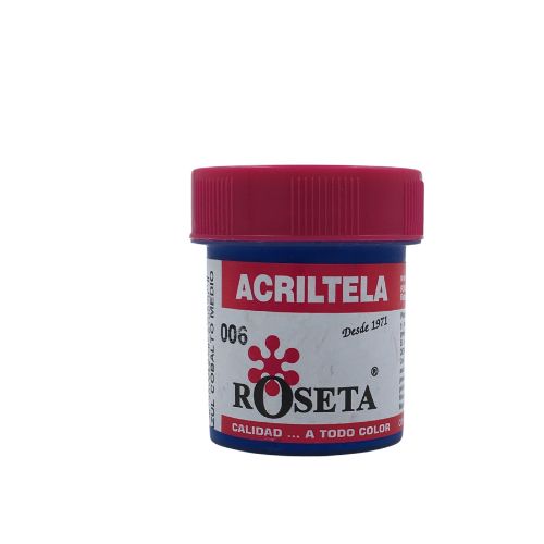 ROSETA ACRITELA PLANA 30 CC AZUL COBALTO MEDIO