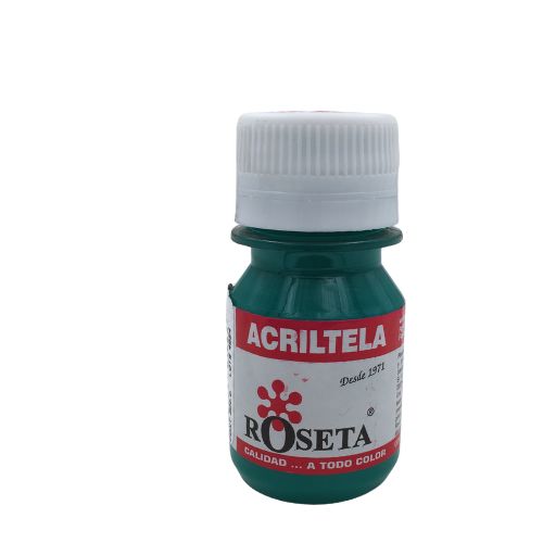 ROSETA ACRITELA PLANA 30 CC VERDE COBALTO CLARO