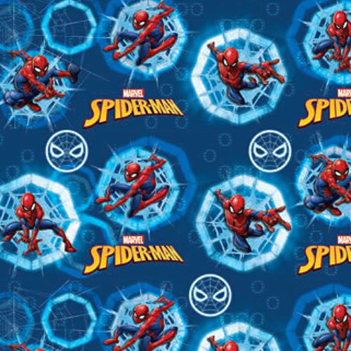 SPIDERMAN tejidos fdo azul dark