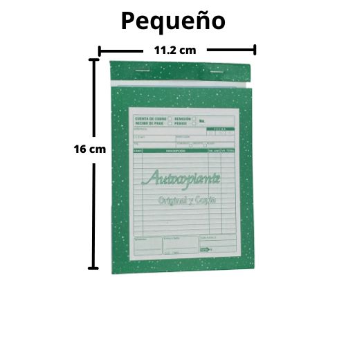Autocopiante sistema copimatic pequeno