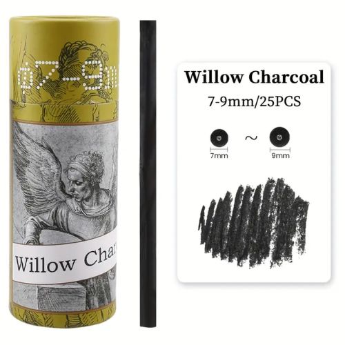 Carboncillo natural 7 9 mm x25 piezas