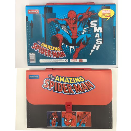Carpeta con divisiones spiderman