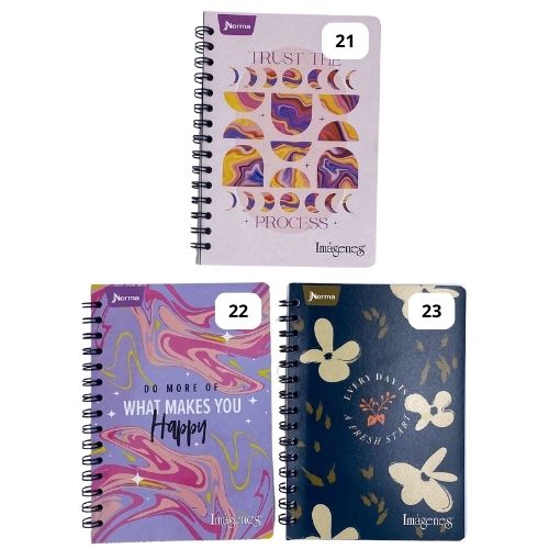 Cuaderno argollado linea corriente 100 hojas imagenes femenino 17 20