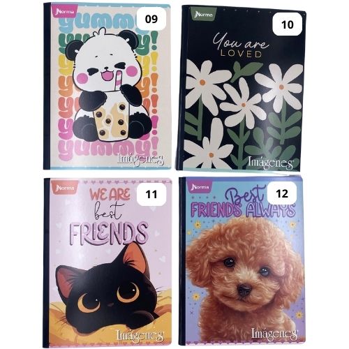 Cuaderno cosido economico norma imagenes femenino 9 12