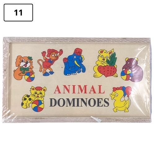 Domino didactico infantil de madera animales 4 11