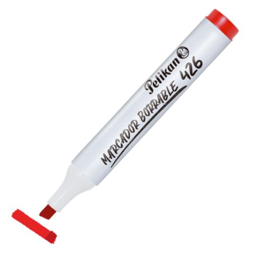 Marcador borrable Rojo Punta Biselada