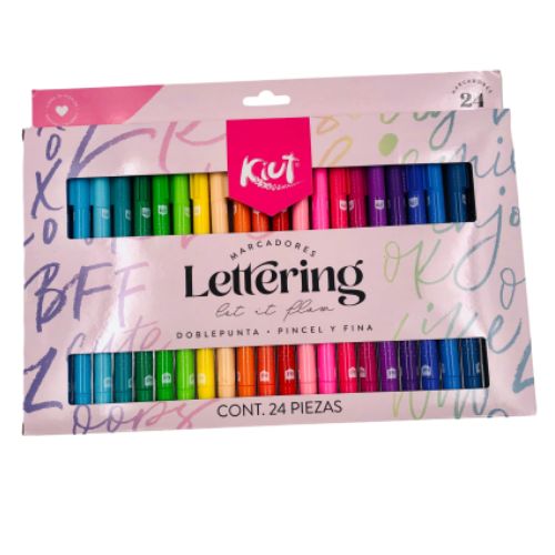 Marcadores doble punta para lettering kiut x24