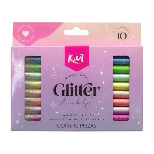 Marcadores glitter x10