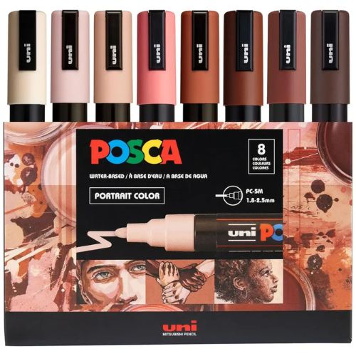 Posca Markers Portrait X8 PC-5M