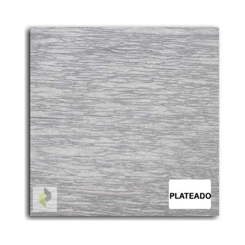 Papel crepe plateado