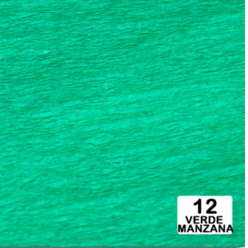 Papel crepe verde manzana