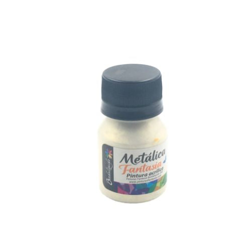 Pintura acrilica metalica perlina dorada