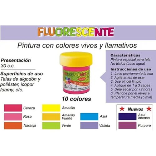 Pitura fluorescente bordaliquido
