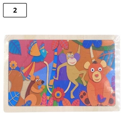 Rompecabezas infantil pequeno de madera 2