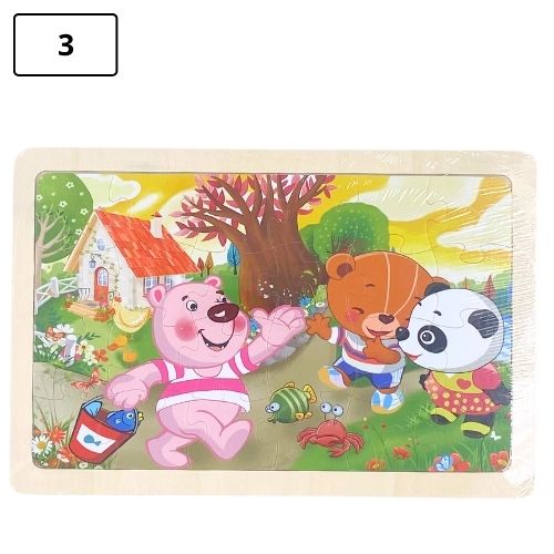 Rompecabezas infantil pequeno de madera 3