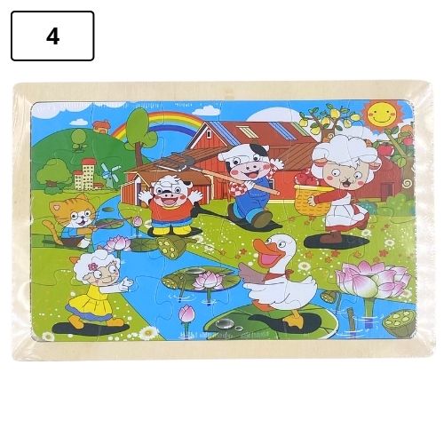 Rompecabezas infantil pequeno de madera 4