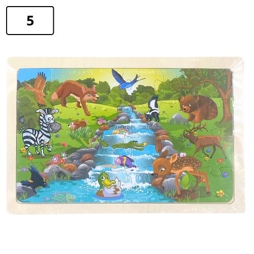 Rompecabezas infantil pequeno de madera 5
