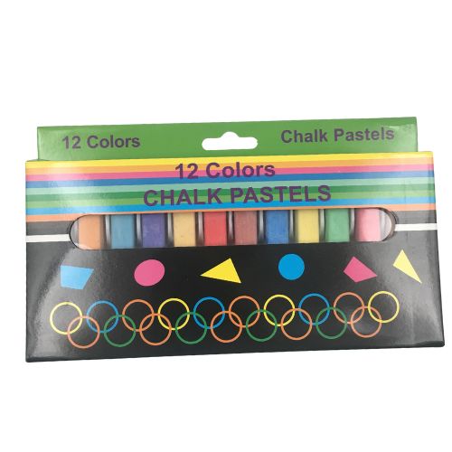 Tiza pastel x12 colores economica