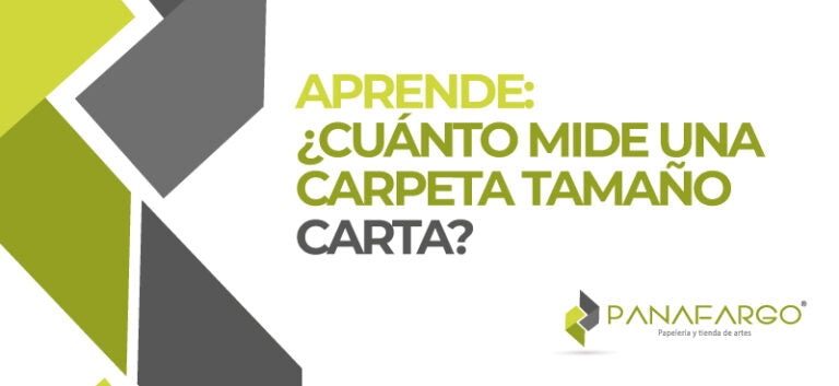 ¿Cuánto mide una carpeta tamaño carta?