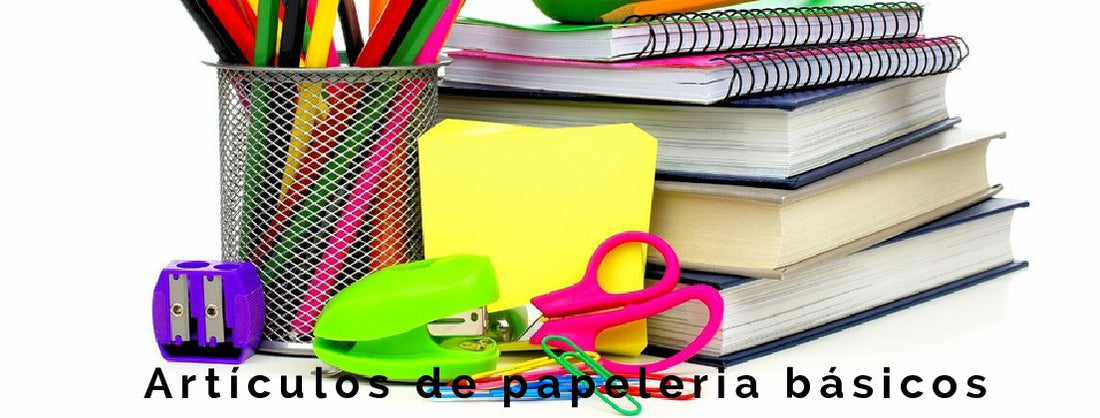 Artículos de papeleria básicos