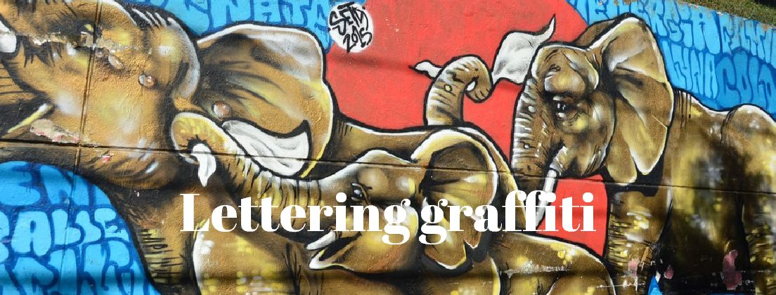Lettering graffiti