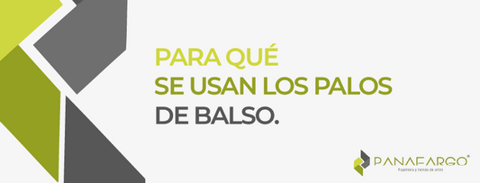 ¿Para qué se usan los palos de balso?