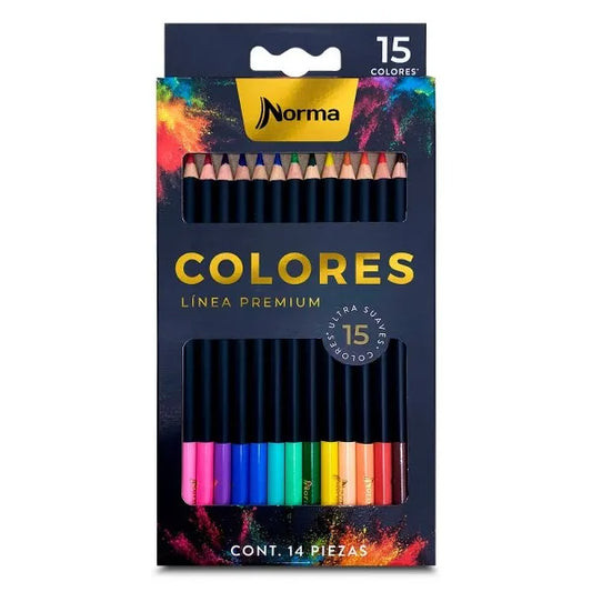 Colores Norma Premium Ultra Suave - Caja X 15