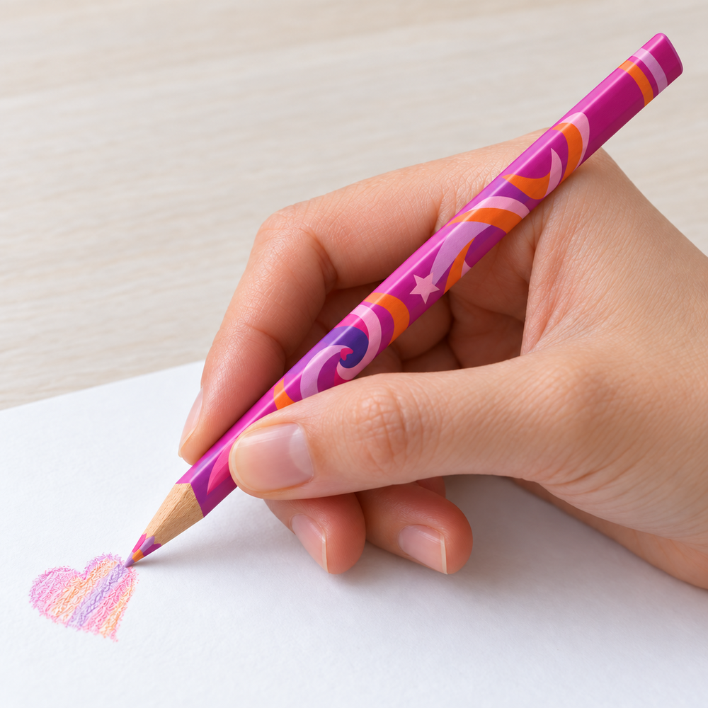 Imagen referencial generada: uso del producto correspondiente sobre papel