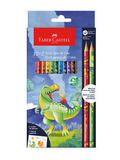Colores Faber-Castell Dinosaurio x 12 + 2 multicolor, ref. 692812