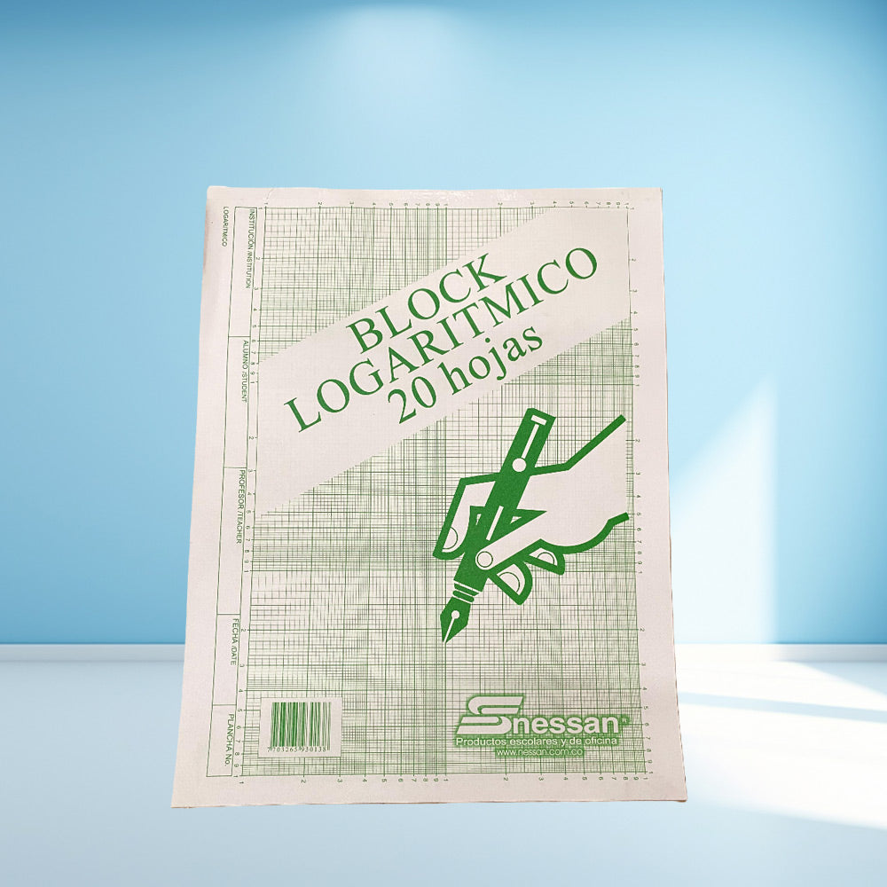 Block logarítmico Nessan de 20 hojas — fotografía oficial del fabricante