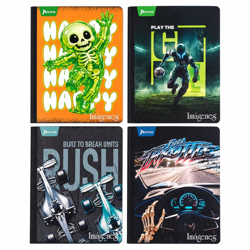 cuadernos cosidos economicos linea corriente, 100 hojas - Masculino Imagenes